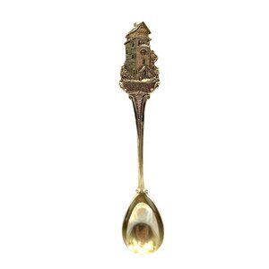 Vintage Silver Souvenir Spoon Frankenmuth Michigan Engraved Handle Design B111
